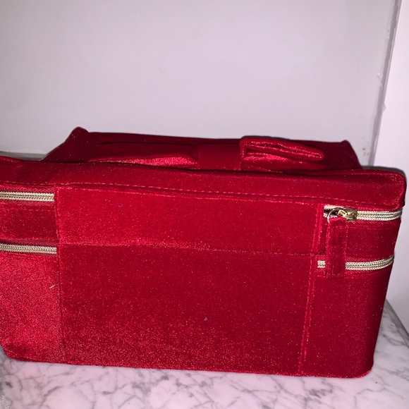 ❤️ESTEE LAUDER COSMETICS FAUX VELVET COSMETIC AND JEWELRY ZIPPERED BAG❤️ - Picture 4 of 7